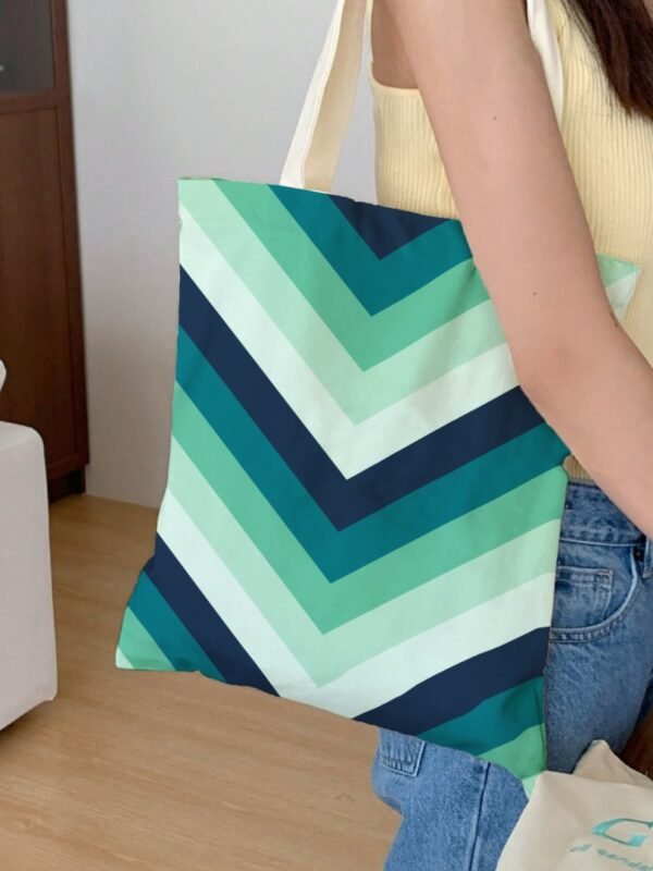 Aurora Mist Chevron Tote Bag - Image 2