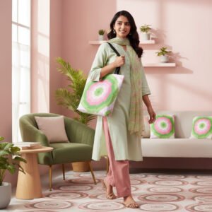 Picnic Bloom Spiral Tote Bag