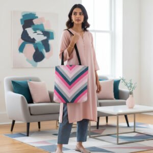 Soft Breeze Chevron Tote Bag