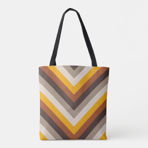 Amber Flame Chevron Tote Bag - Image 5