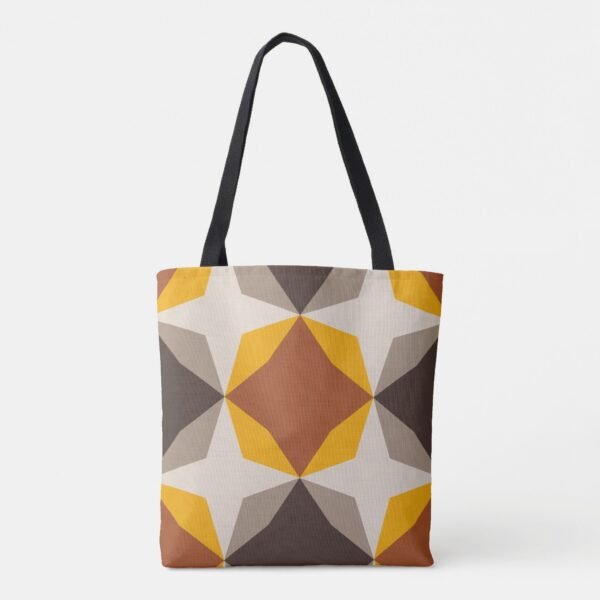 Amber Flame Diamond Motif Tote Bag - Image 3