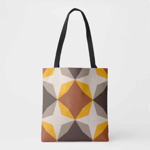 Amber Flame Diamond Motif Tote Bag - Image 5
