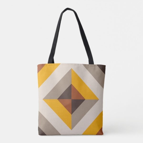 Amber Flame Pyramid Tote Bag - Image 4