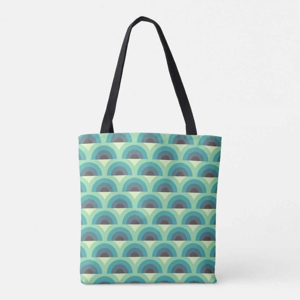 Aqua Arches Tote Bag