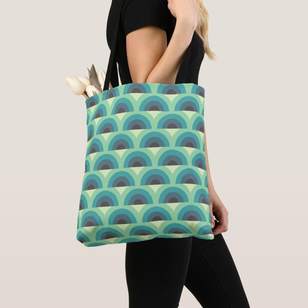 Aqua Arches Tote Bag