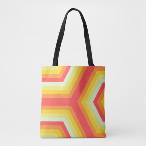 Arrow wave Retro Tote Bag