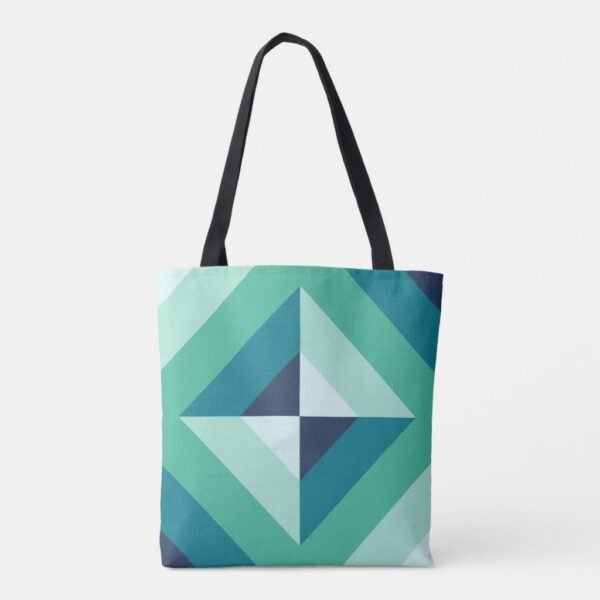 Aurora Mist Pyramid Tote Bag - Image 4