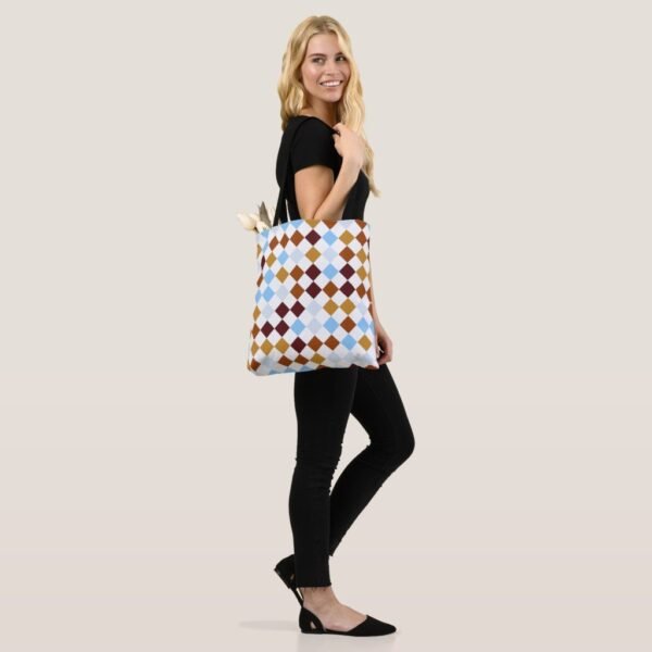 Autumn Fox Harlequin Tote Bag - Image 4