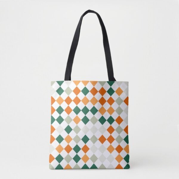 Autumn Groove Harlequin Tote Bag - Image 3