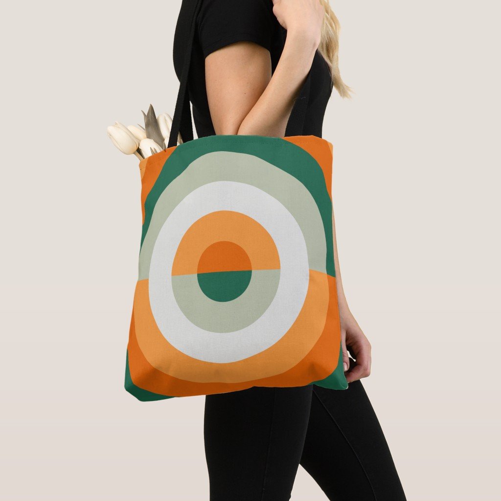 Autumn Groove Orbit Tote Bag - Image 4