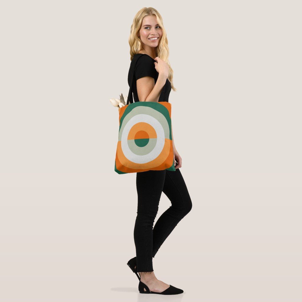 Autumn Groove Orbit Tote Bag - Image 5