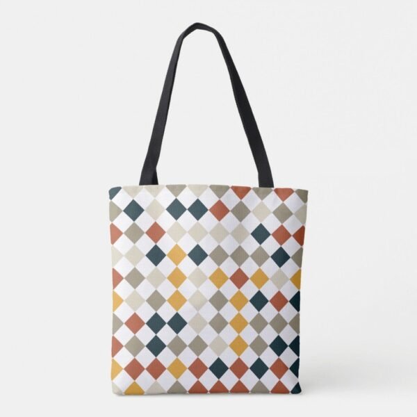 Autumn Veil Harlequin Tote Bag - Image 2