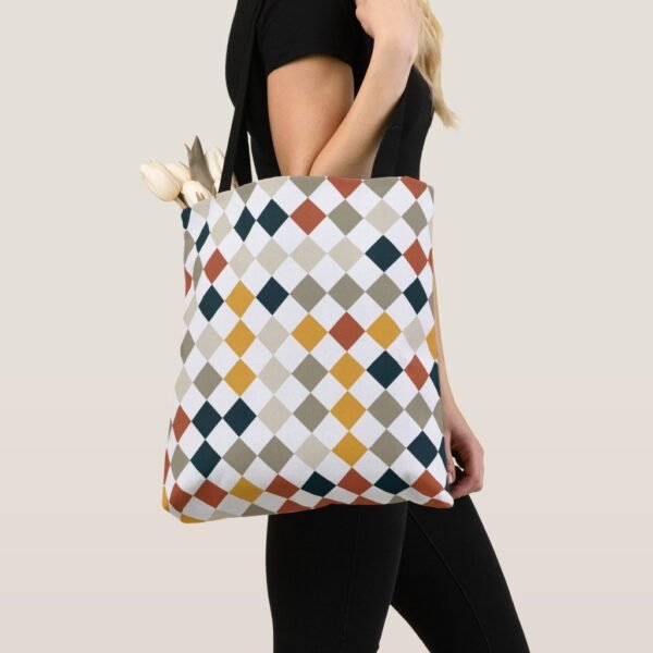 Autumn Veil Harlequin Tote Bag