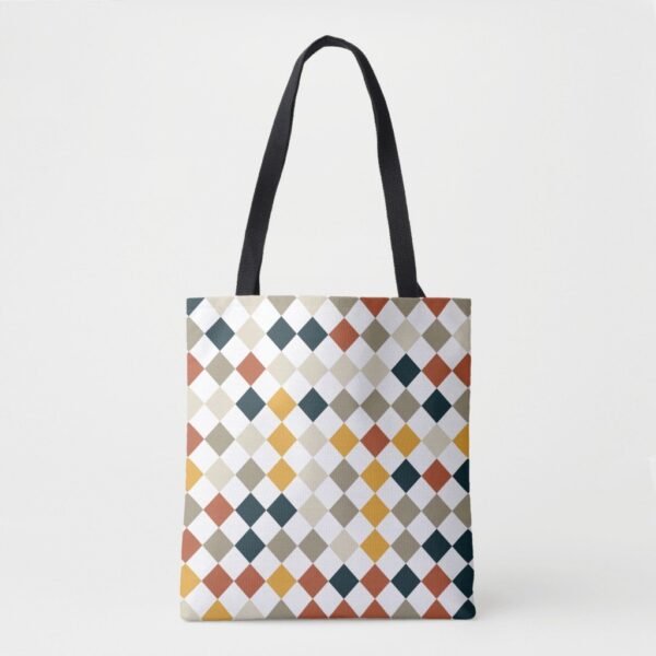 Autumn Veil Harlequin Tote Bag - Image 3