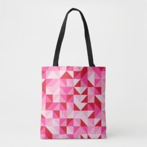 Blooming Chevrons Mosaic Tote Bag