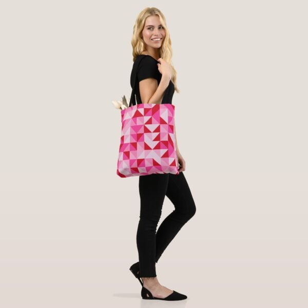 Blooming Chevrons Mosaic Tote Bag - Image 3