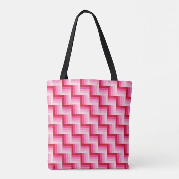 Blushing ZigZag Mosaic Tote Bag - Image 2