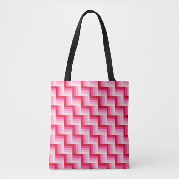 Blushing ZigZag Mosaic Tote Bag