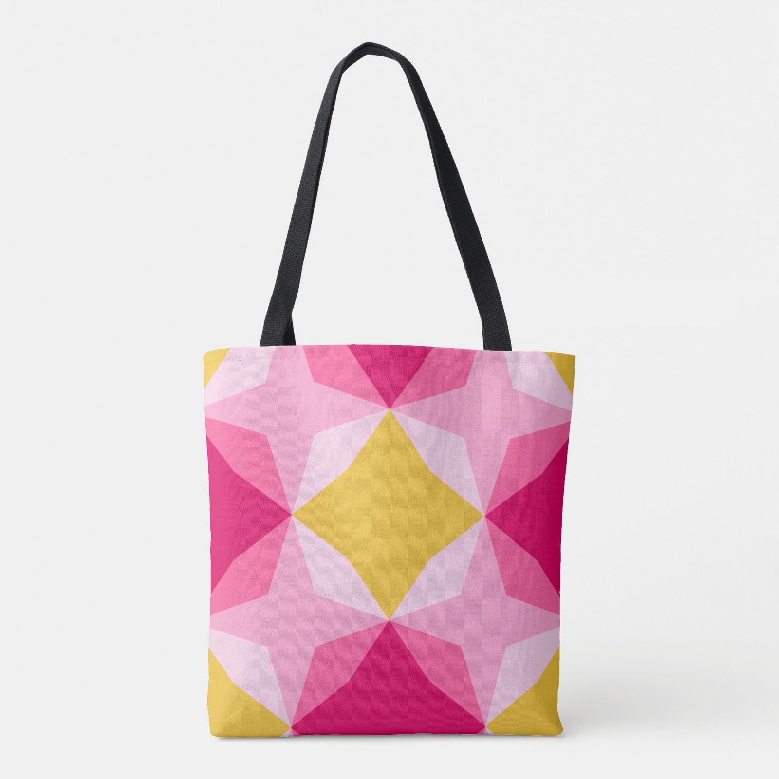 Bubblegum Diamond Motif Tote Bag - Image 5