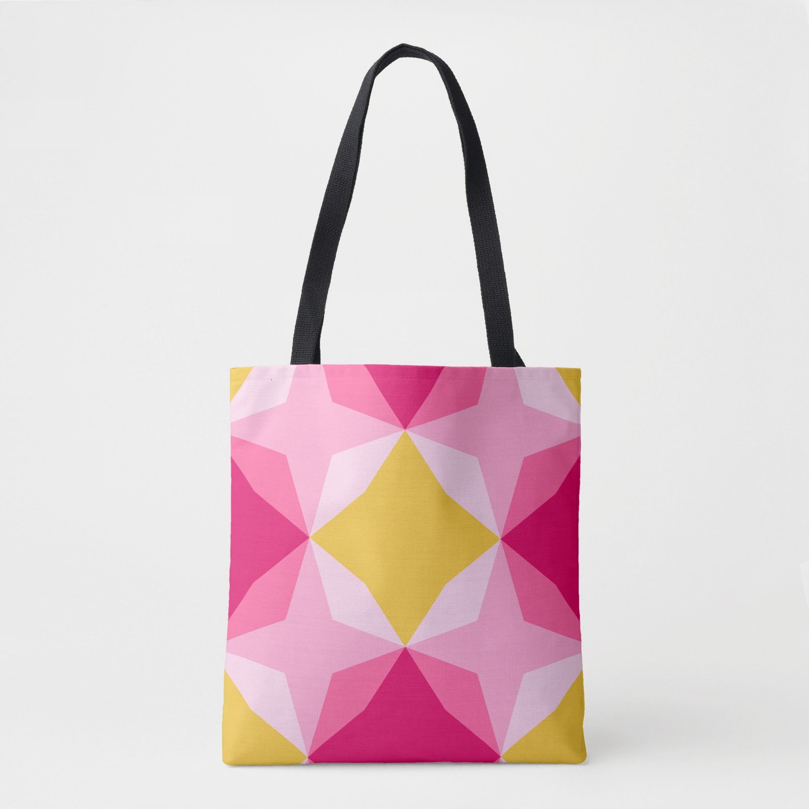 Bubblegum Diamond Motif Tote Bag - Image 4