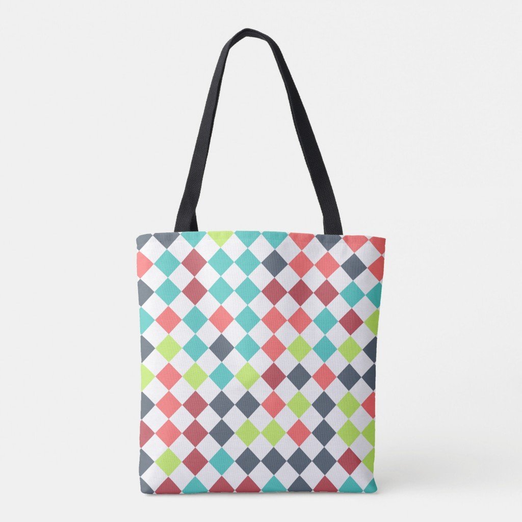 Cheer Up Harlequin Tote Bag - Image 2