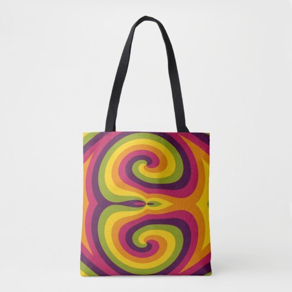 Chromatic Cyclone Tote Bag