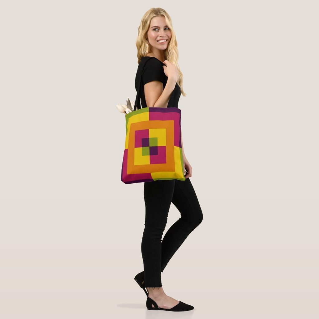 Chromatic Labyrinth Tote Bag