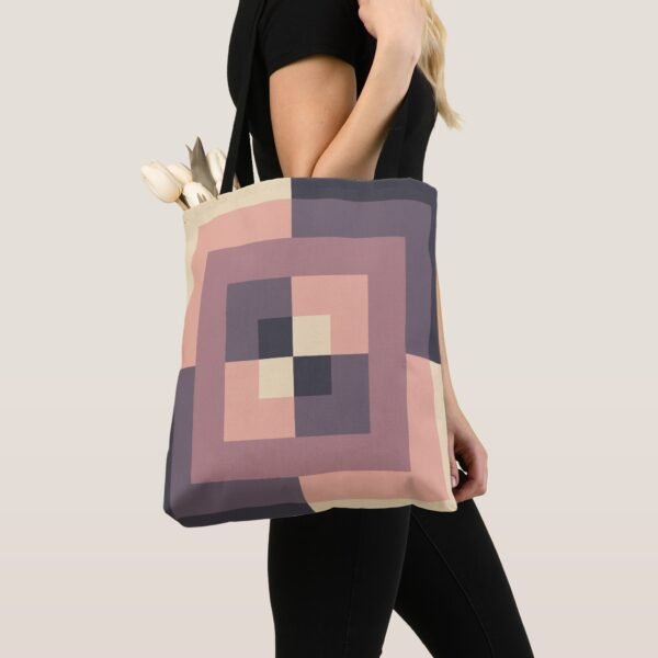 Coffee Cream Labyrinth Tote Bag - Image 3