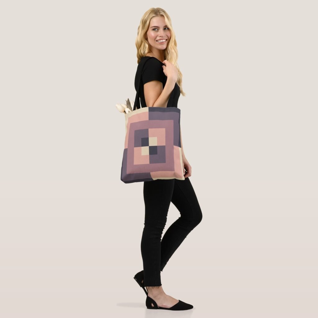 Coffee Cream Labyrinth Tote Bag