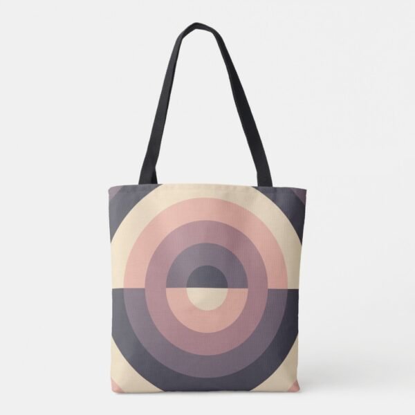 Coffee Cream Orbit Tote Bag - Image 5