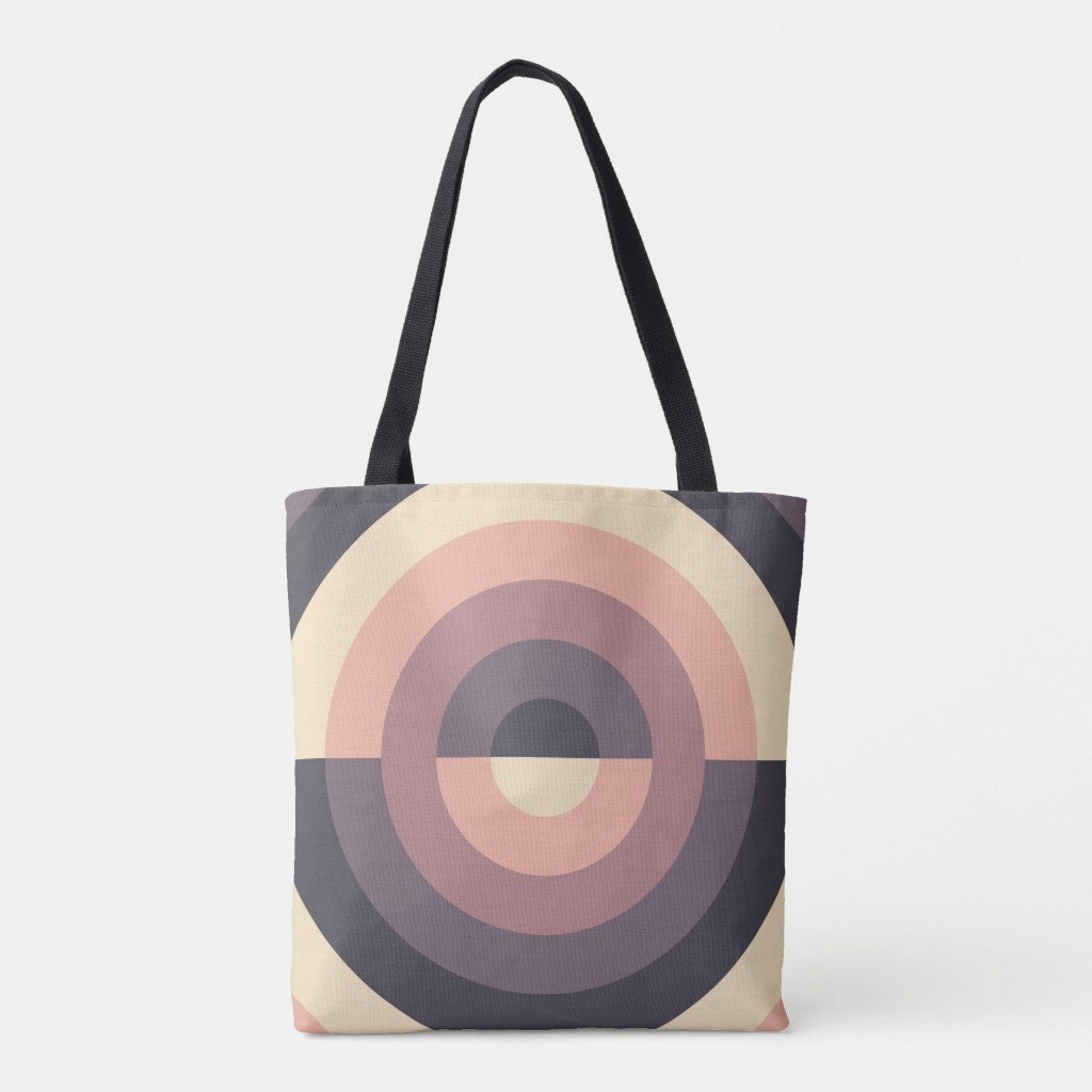 Coffee Cream Orbit Tote Bag - Image 5
