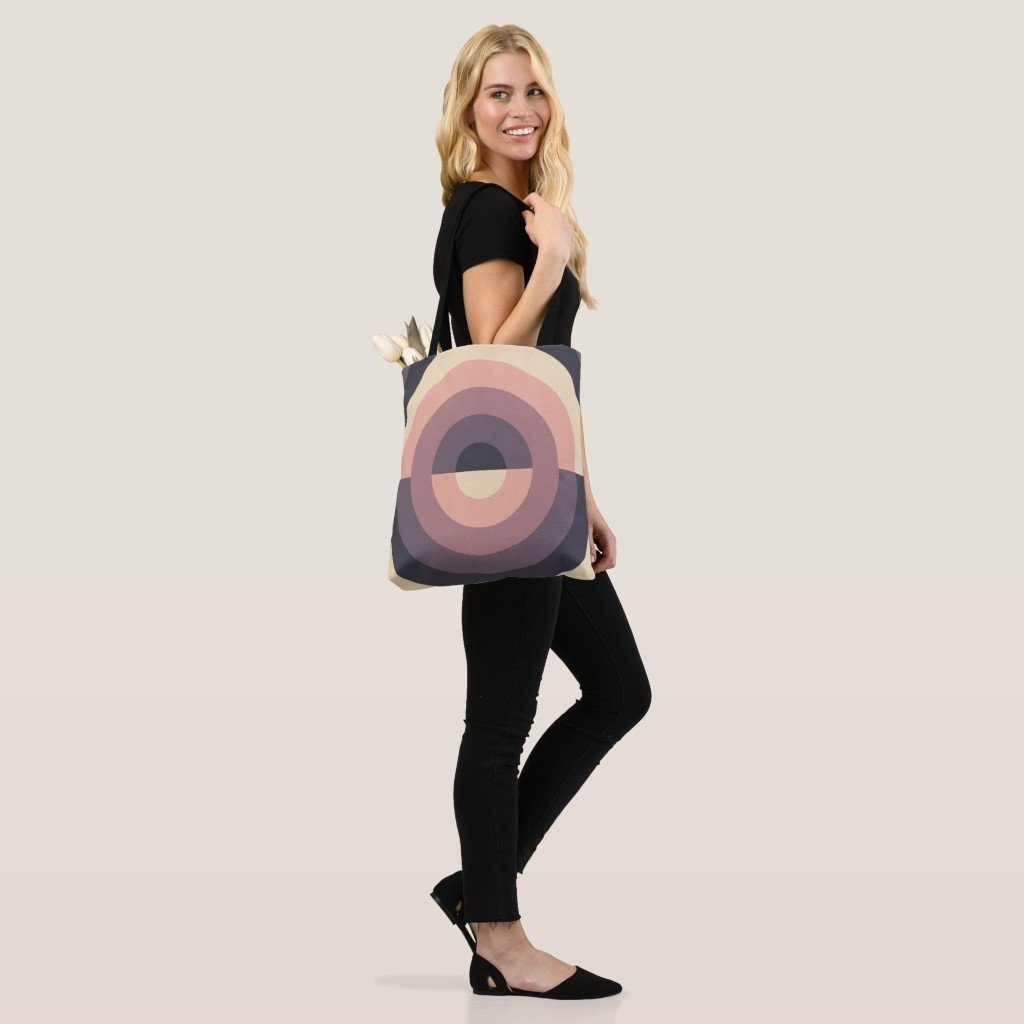 Coffee Cream Orbit Tote Bag - Image 2