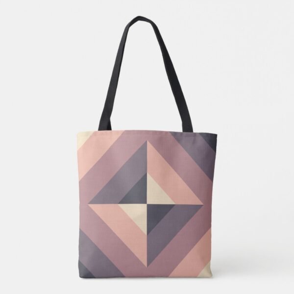 Coffee Cream Pyramid Tote Bag - Image 3