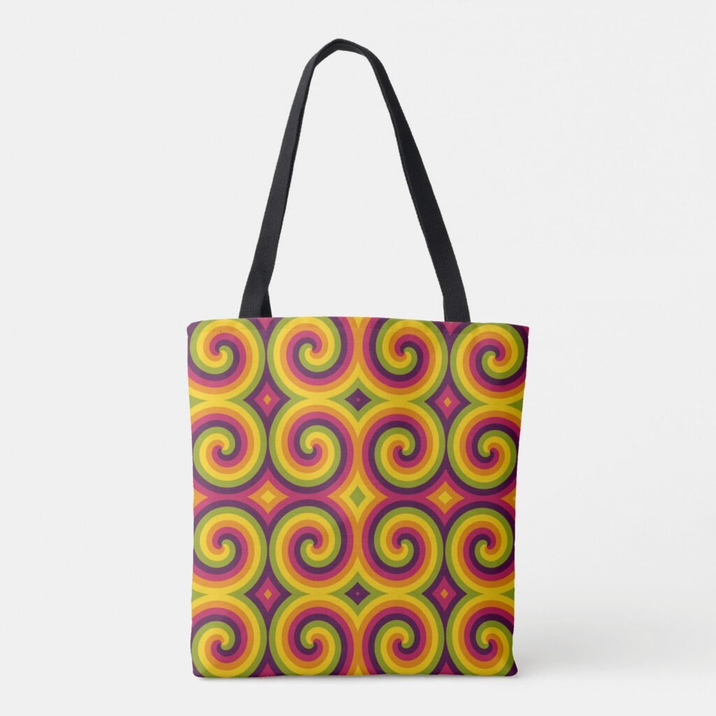 Colorburst Cyclone Crash Tote Bag