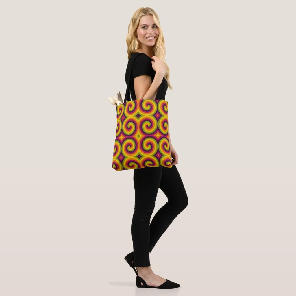 Colorburst Cyclone Crash Tote Bag