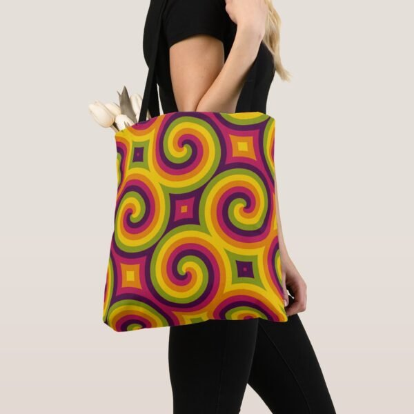 Colorstorm Spirals Tote Bag - Image 3