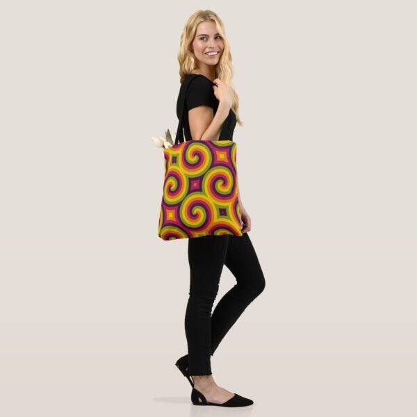 Colorstorm Spirals Tote Bag - Image 2