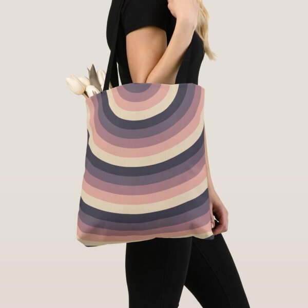 Creamwave Circles Tote Bag - Image 4