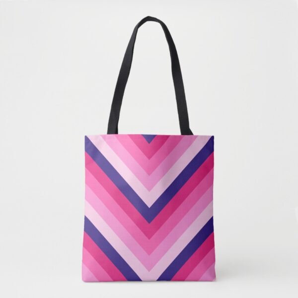 Electric Berries Chevron Tote Bag - Image 4