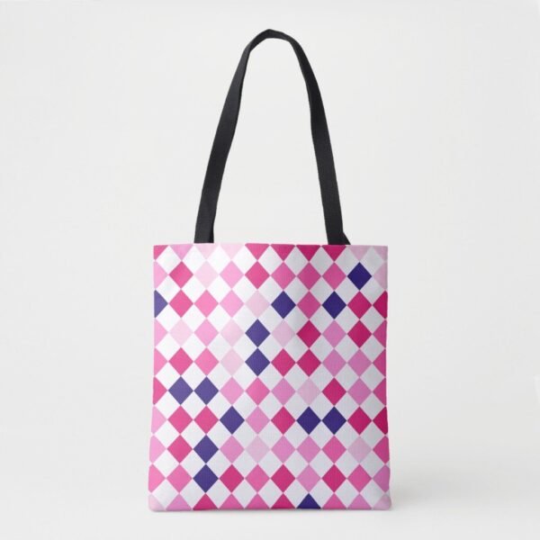 Electric Berries Harlequin Tote Bag - Image 3