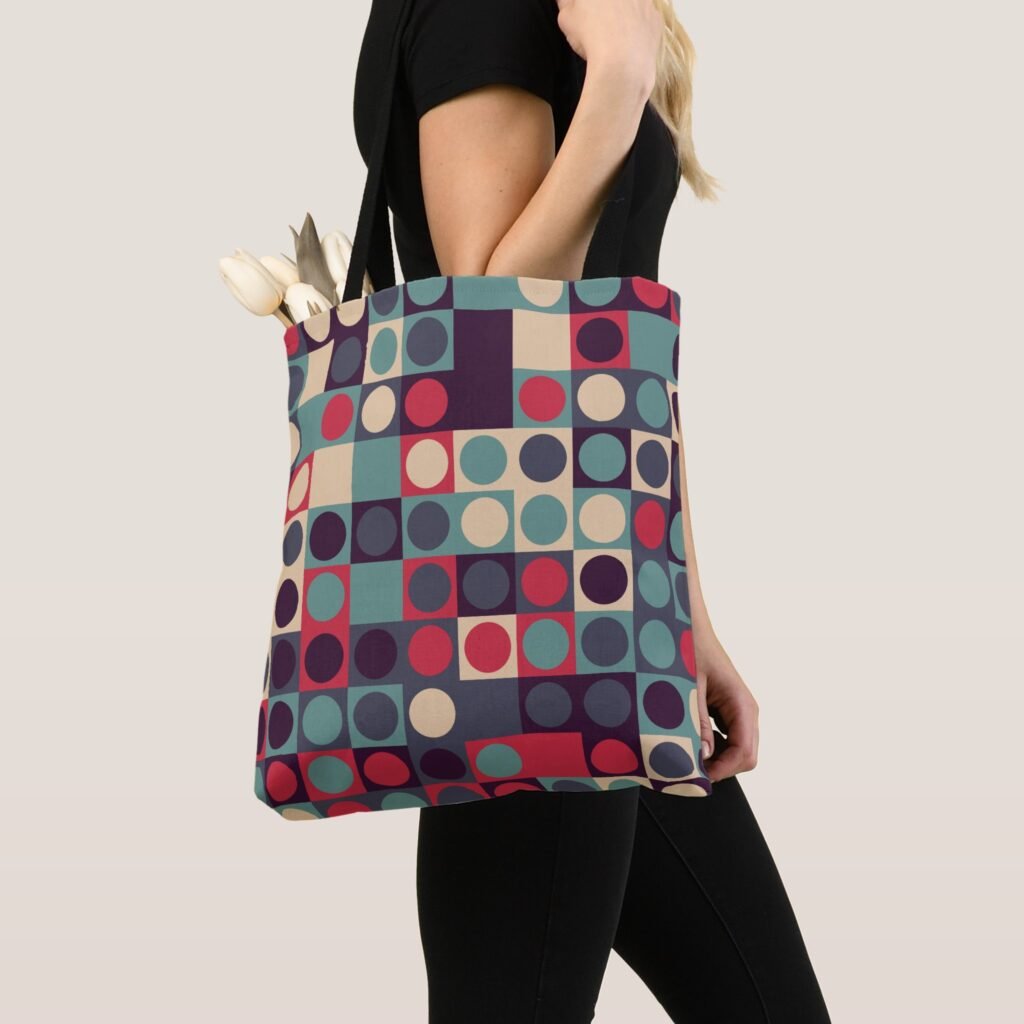 Electric Polka Tote Bag