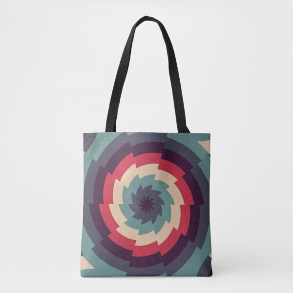 Electric Vortex Kaleidoscope Tote Bag - Image 5