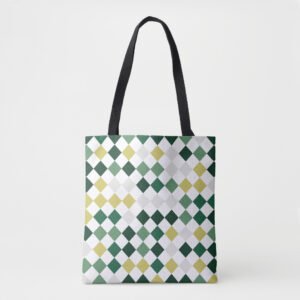 Emerald Harmony Diamonds Tote Bag