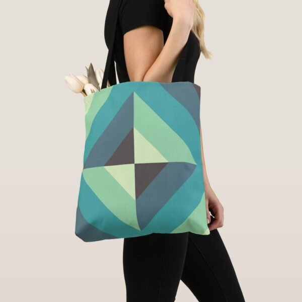 Emerald Pyramid Tote Bag - Image 2