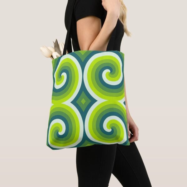 Emerald Vortex Quartlet Tote Bag - Image 3