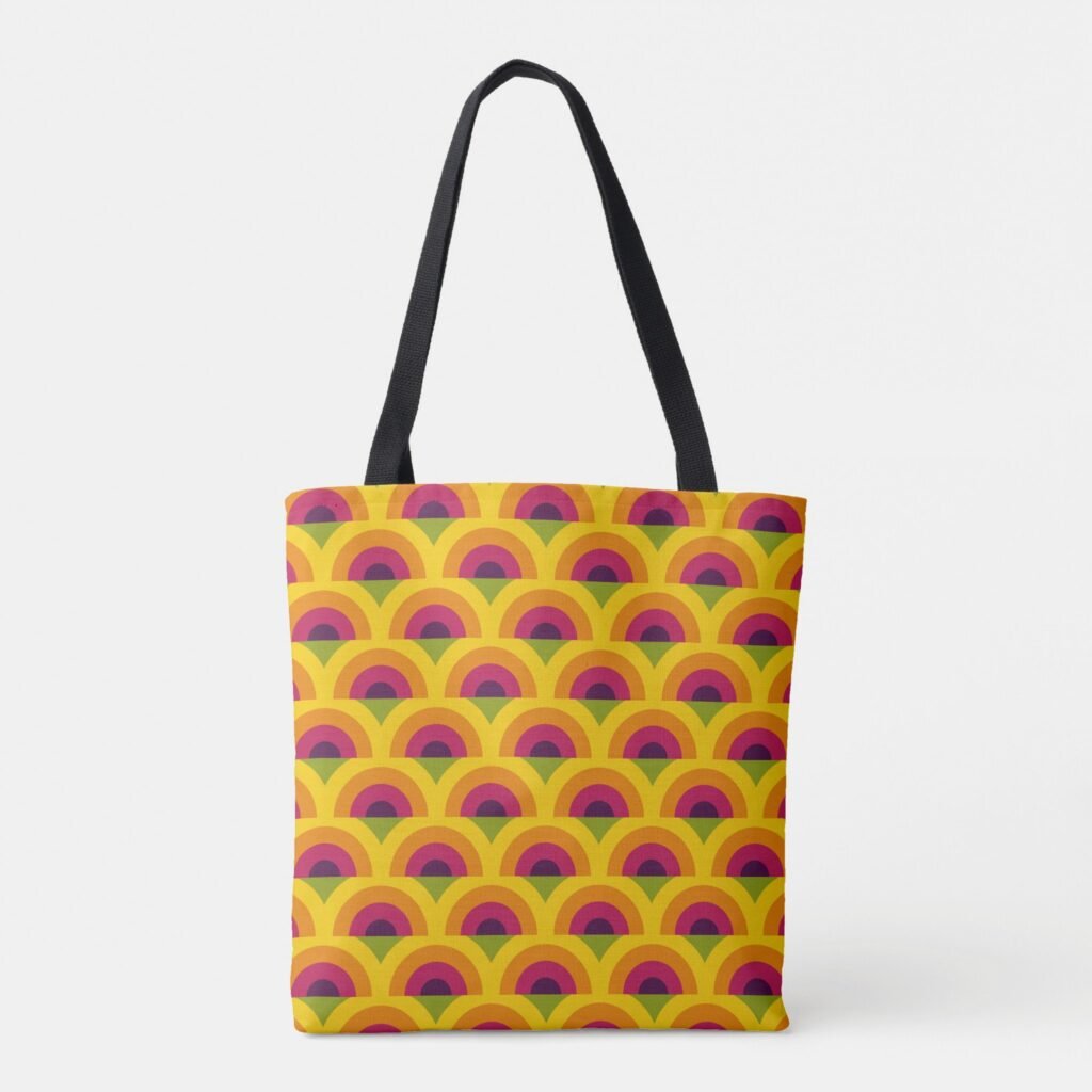 Golden Radiance Mosaic Tote Bag