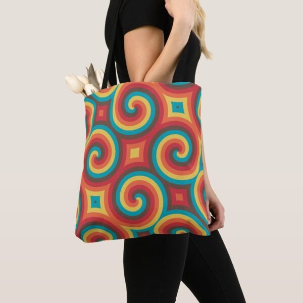 Groovy Spiral Symphony Tote Bag - Image 2