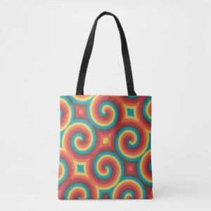 Groovy Spiral Symphony Tote Bag