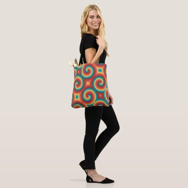 Groovy Spiral Symphony Tote Bag - Image 4