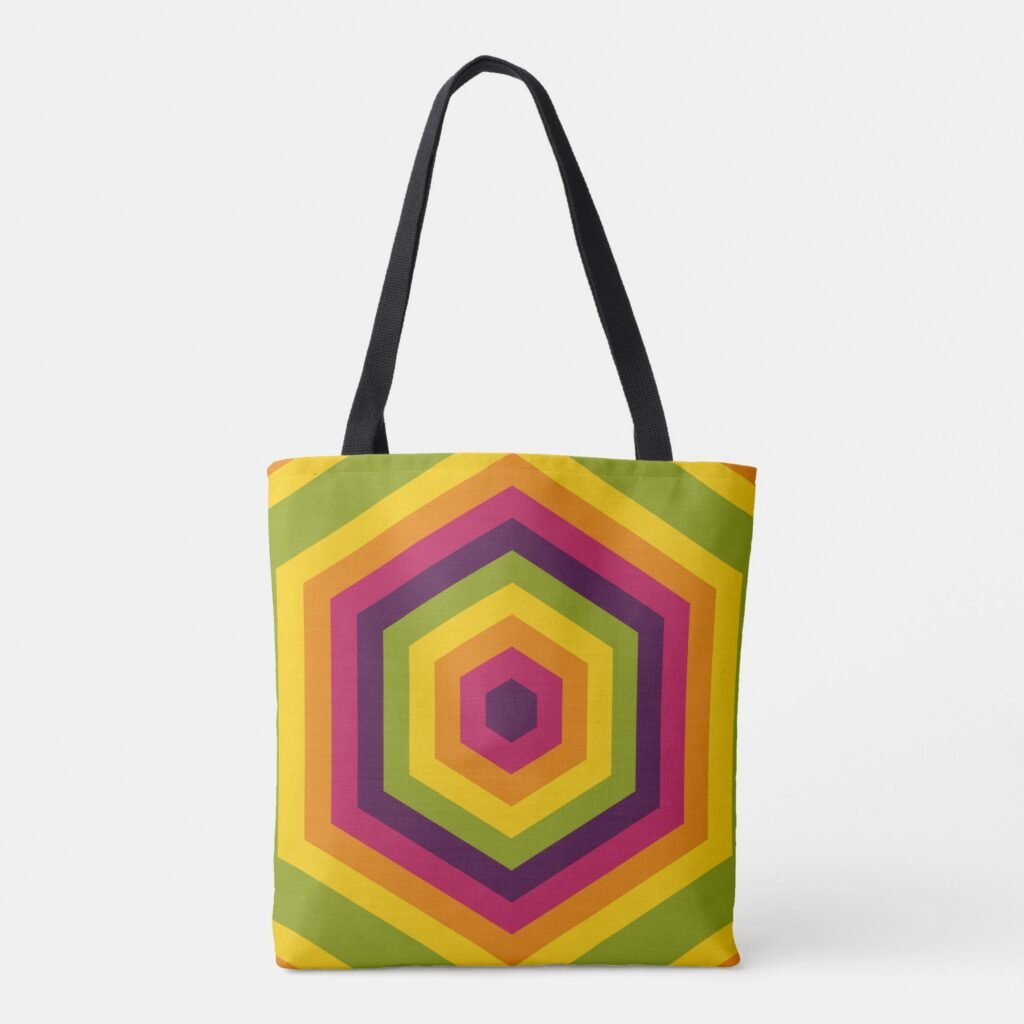 Hexa Sunset Tote Bag